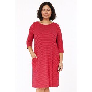 EILEEN FISHER t shirt tee dress cotton knit SMALL